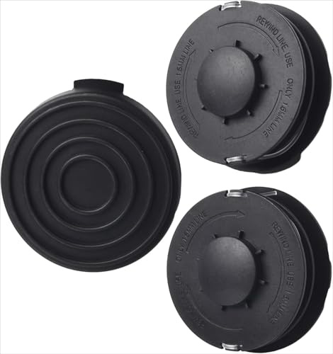 Daaxing Spulenschnur & Spulenabdeckung Ersatzteile für ALDI Gardenline Rasentrimmer für King für Top Craft, Trimmerfaden Nachfüllungen Spulenabdeckung Rasentrimmer Zubehör