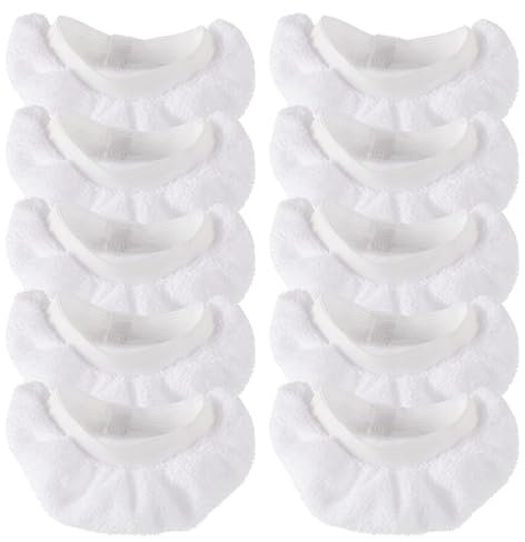 BOSHCHEN Dampfreiniger-Pads für Handdampfreiniger – kompatibel mit Wagner Spraytech Bissell Steam Shot Comforday PurSteam usw. – Universelles wiederverwendbares, waschbares Dampftuchzubehör – 10 Stück
