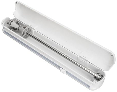 Distributeur de Film Plastique, Coupe Film Plastique Réutilisable Réglable, Film Alimentaire en Plastique Peu Encombrant pour Feuille D'Étain (14,57 pouces)