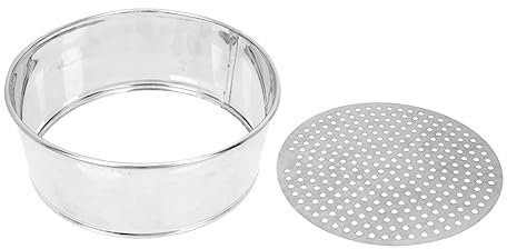 COLLBATH Round Sieve for Beads Sieve Pearl Stainless Steel Household Pearl Convenient Grading for Jewelry Beads Round Ring