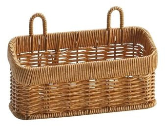 Wall Hanging Storage Basket,Woven Storage Basket,Garden Plant Basket,Multifunctional Vegetables Organzier,Flower Plant Pot(S)