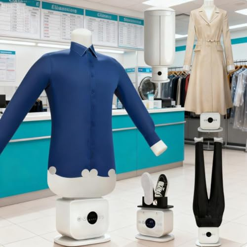 CGLYYDS Repasser Automatique pour Chemises, Machine à Repasser Mains Libres, Séchoir à Air Chaud Et Fer Automatiques, Séchage Rapide en 8 Minutes, Réglage Doux pour Tous Les Tissus