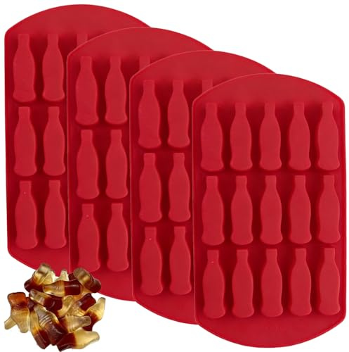 YXHZVON 2 Schokoladenform Colaflaschenform 15 Mulden Gummibärchen Form | Lebensmittelecht Silikon Antihaft BPA-frei Hitzebeständig -40 °C ~240 °C Ideal für Backöfen Gefrierschränke & Geschirrspüler