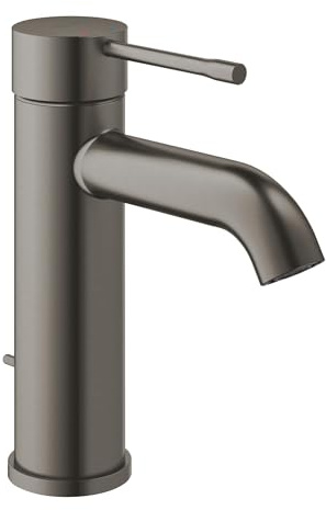 GROHE Essence | Badarmatur - Einhand-Waschtischbatterie, DN 15 S-Size | hard graphite gebürstet | 23589AL1