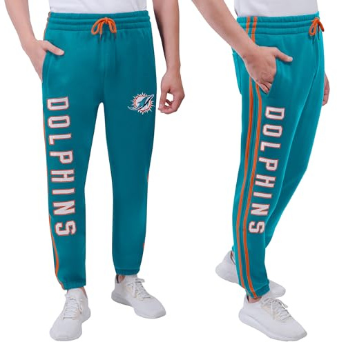 Icer Brands Herren Jfm2847f NFL Active Varsity Stripe Team Color Fleece Jogger Hose
