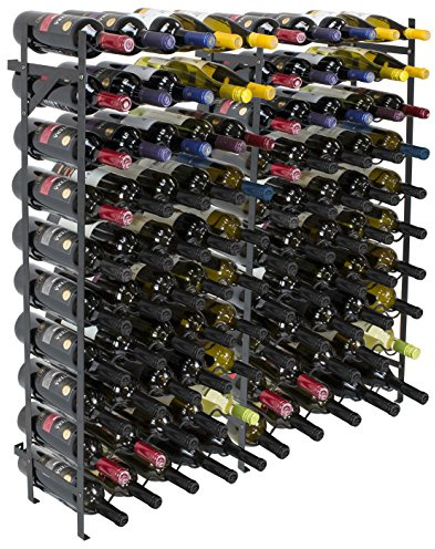 Sorbus Wine Rack Freestanding Floor - Wine Bottle Holder Holds 100 Bottles of Wine - 100 Bottle Capacity Wine Storage for Any Bar, Wine Cellar, Kitchen, Dining Room