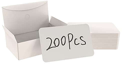 BallHull 200pc Blank Business & Note Card, Kraft Paper, White