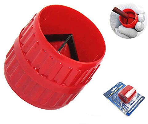 Yicare Rohrentgrater Innen und Au ßen Universal Rohrreibahle Rohrschneider, für 5mm-38mm Kunststoffkörper,RCT-208 Rot