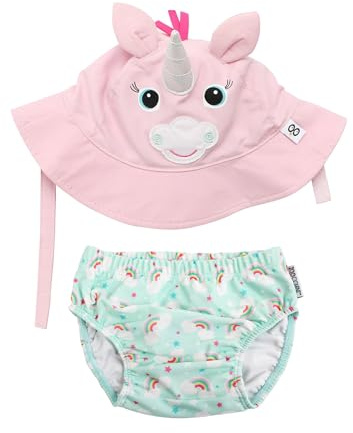 Set Baby Costumino Contenitivo + Cappellino - Allie l'Alicorno - UPF 50+ - S