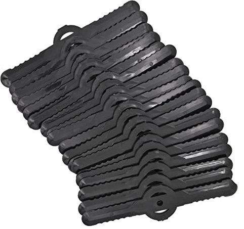 Skyzone 20 PCS Plastic Grass Strimmer Blades, 139mm Lawn Mower Blades Garden Mower Replacement Cordless Strimmer Cutting Blades (Black)