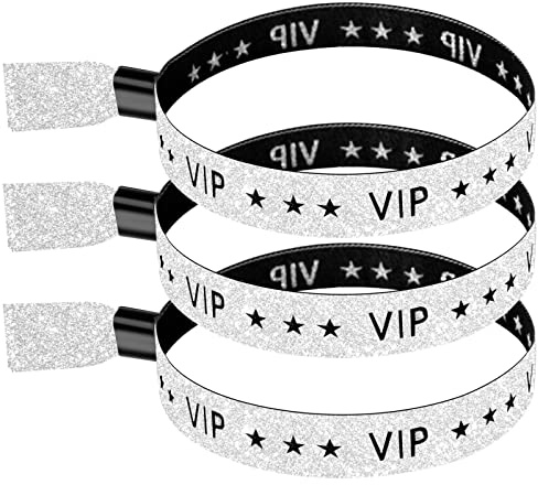 100 Pack VIP Cloth Event Wristband, Solid Color Cloth Wristbands, Color Wristbands Without Logo Resistant, Suitable for Lightweight Concert Wrist Strap for Activities, Parties