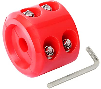 Besnor Winch Cable Hook Stopper for ATV UTV SUV ORV, Rubber Rope Line Saver, Prevent Bouncing Fraying, with Allen Wrench (Light Red)