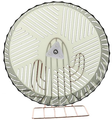 FRCOLOR Hamsterlaufrad Mit Halterung Geräuscharm Großes Grünes Laufrad Für Zwerghamster Igel Und Chinchillas Sportliches Kleintierzubehör Für Artgerechte Bewegung Und Spielspaß