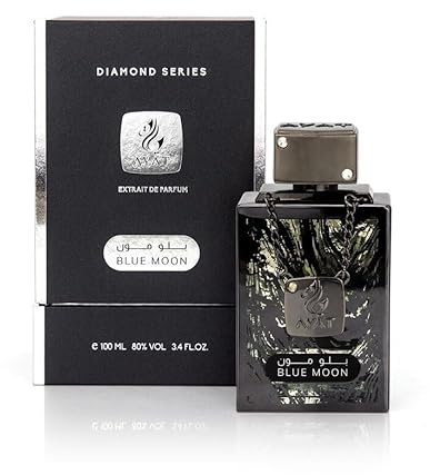 Ayat Perfumes - Eau de Parfum Diamond Series 100 ml Parfüm Herren – Duft Dubai – Hergestellt in den Vereinigten Arabischen Emiraten – Ein Sinnlicher Orientalischer Duft (Blue Moon)