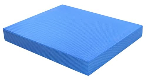 Perfeclan Übungs-Balance-Pad, Balance-Kissen, Yoga-Pad, rutschfest, wasserdicht, weiche Schaumstoffmatte, Knieschoner für Indoor-Meditation, Pilates, Reisen, Blau