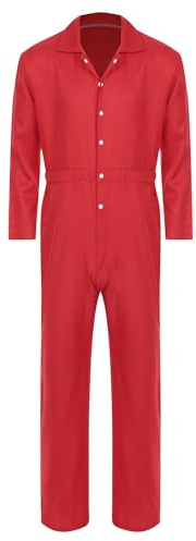 Aislor Herren Arbeitsoverall Langarm Bodysuit Jumpsuit Overall Arbeitsanzug Schutzanzug Arbeitskleidung Ganzanzug Schutzkleidung
