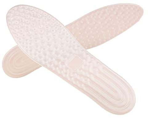 FOMIYES Aufblasbare Tpu Schuheinlagen Einlegesohlen Für Sportschuhe Atmungsaktives Fußpolster Absorbierende Schuhpolster Weiß Für Reisen Laufen Klettern