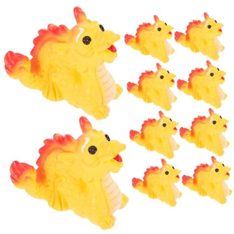 KITANDOVE 10stücke Teiliges Set Mini Drachenfiguren Aus Harz Kreative Szene Dekoration Für Zuhause Detailreiche Miniatur Drachen Statuen Für Garten Und Wohnraumgestaltung