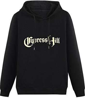 Cypress Hill Gold Foil Hoody Unisex Ptinted Hoodies Long Sleeve Men's Hooded with Pocket Black XXXL