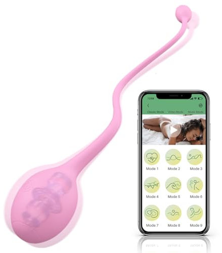 LYAMais Vibrator mit Fernbedienung mit 10 Vibrationsmodi, Sex Spielzeug für die Frau Vibration, Vibratorensets für Frauen Vibro Ei mit App Leise Bullet-Vibratoren paarvibrator(APP-Rosa)