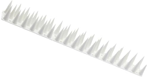 DIVCHI 20 Pcs Bird Spikes for Anti Pigeons And Birds, Fence Wall Spikes Garden Security Anti-Climb Cat Bird Intruder Pest Deterrent, Birds Fence Covers 33.5 x 4.5 x 3.7cm 6.7M (22ft) (Transparent)