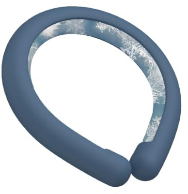 Reusable Gel Ice Neck Cooler, Ice Cooling Neck Ring Cooling Tube Ring, Wrap Around to Keep Cool, Cool Relief from Heat (Blue)