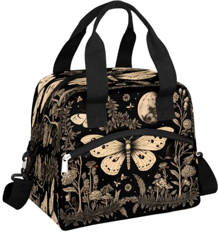 Mexpekil Bolsas de almuerzo térmicas reutilizables con aislamiento térmico para niños, niñas, mujeres y hombres, con correa para el colegio, trabajo, picnic