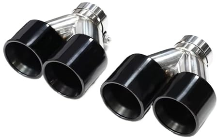 Tailpipe Modification Quad Carbon Fiber Exhaust Tip For BMW F10 F11 F18 535d 535i Up To G30 G31 Car Exhaust Nozzle Tailpipe Exhaust Tip Trim(Black)