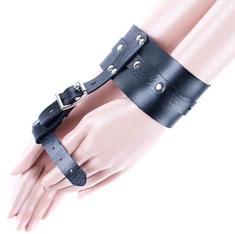 Handschellen für Bondage Erotik-Handschellen für Sexspiele Leder Handfesseln für Sex Handschellen Polizei Echt Stahl Profi Fesseln für Mann Bondageset Fessel Set für Frauen & Anfänger Selfbondage