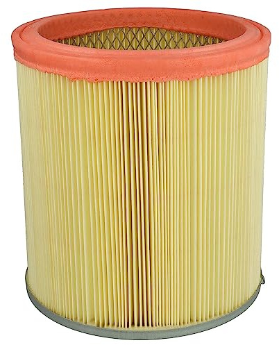 vhbw Faltenfilter kompatibel mit Rowenta RU 031 FR 1 FR | RU 031 B AFR FR, RU 040, RU 040 FR Staubsauger - Patronenfilter Gelb Orange Abwaschbar