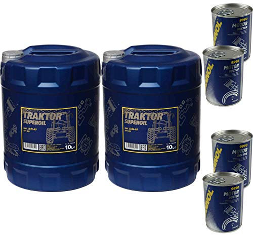 20L Motoröl MANNOL Traktor Superoil 15W-40 4xMotor Doctor