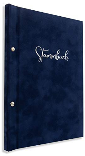 A4 Stammbuch Letra Blau Standesamt Trauung Hochzeit incl. 11 Prospekthüllen