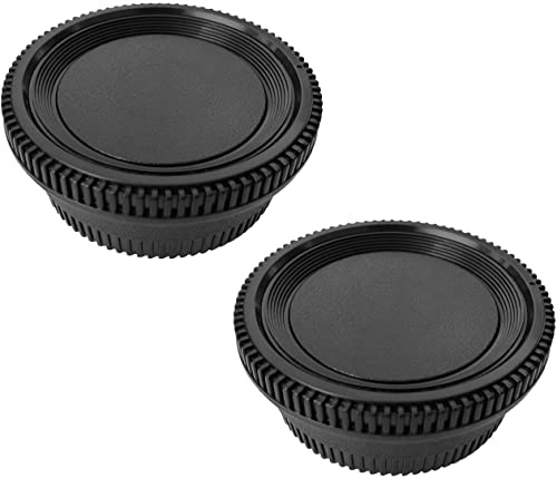 Nikkor Rear Lens Cap + Camera Body Cover for Nikon D7500 D7000 D850 D810 D800 D750 D350 D600 D3500 D3400 D3300 D3200 D3100 D5600 D5500 D5300 D5200 D5100 D90 Nikon F AI Mount DSLR,HUIPUXIANG [2 Sets] | D600 D3500 D3400 D3300 D3200 D3100 D5600 D5500 D5300 D5200 D5100 D90 D80 D70 D70S Camera with Nikon F AI Mount DSLR[2 Sets]