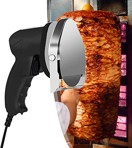 ZhiLianZhao Couteau à Kebab Electrique, 80w Couteau Kebab électrique, avec épaisseur De 0 à 8 Mm Peut être Ajustée, pour Couper Efficacement Viande
