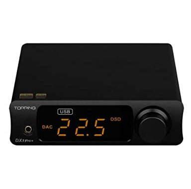 Topping DX3 Pro+ Amplificateur de Casque Bluetooth 5.0 aptX HD, LDAC, Noir
