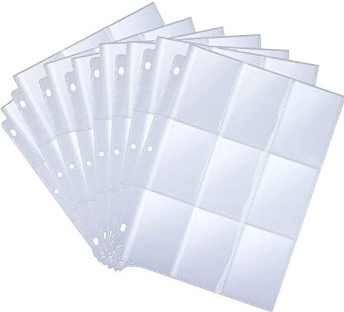 Herritozl Sammelkarten hüllen 1440 Taschen - Karten Hüllen Standard-Größe | Sammelmappe, Neutral, Transparent Sammelkarten Folien für eine Vielzahl von Ringbücher