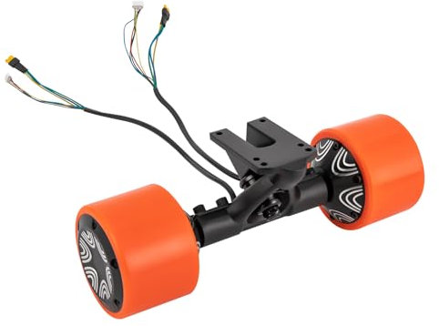 gegeweeret Doppelmotor Set für elektrisches Skateboard,Speed Skateboarding Ausrüstung,Walze Nabe Motor für elektrisches Skateboard,Die Länge des kompatiblen Skateboards beträgt 90 cm（orange）