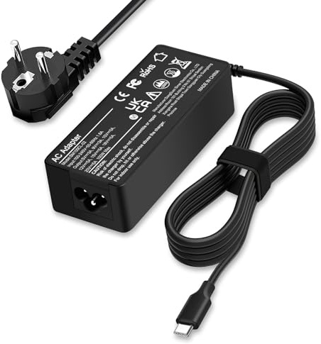 YHNZXCD Chargeur USB C 100W Compatible avec Lenovo, Dell, HP, Acer, ASUS, Huawei, Mac Book Pro/Air, Chromebook, Samsung et Autres Ordinateurs Portables - Adaptateur Type-C Alimentation