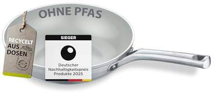 Berndes Wok b.free - Wokpfanne 28 cm – aus recyceltem Aluminium - allherdtauglich - Wok mit Antihaftbeschichtung –– Quarzversiegelung – ohne PFAS