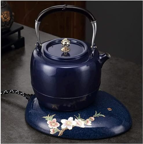Bollitori elettrici Bollitore elettrico 700ML/23.7OZ Bollitore elettrico vintage cinese con spegnimento automatico Bollitore per acqua calda Facile da versare Teiera elettrica facilità d'uso