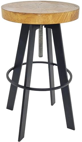 weeco pall med vridbar träsits och metallben. Pall med justering av sitthöjd, höjd 65–80 cm, vikt 13 kg