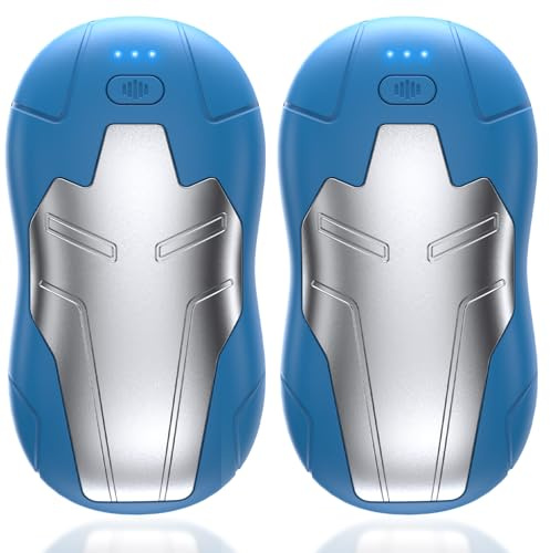 FANDLISS Handwärmer Elektrischer 2er-Pack 10000 mAh, Magnetisch Teilbar