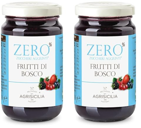 Agrisicilia zero% zuccheri aggiunti frutti di bosco (Confezione da 2)