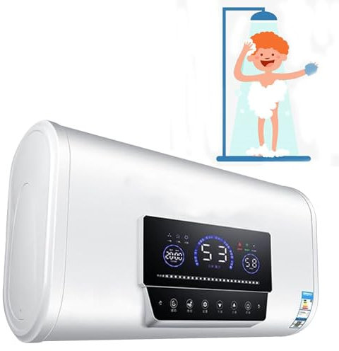 Scaldabagno elettrico 3KW con telecomando e touch screen, scaldabagno istantaneo con display digitale della temperatura, per bagno hotel,80L