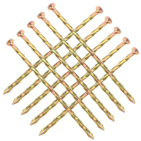 BAZEITFLOW Lot de 10 Piquets Métalliques en Acier Au Carbone Spirale 15 Cm pour Fixation Gazon Artificiel, Bordure Jardin Et Ancrage Extérieur Solide