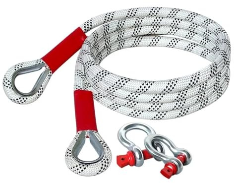 Cinghia di Traino gancio del Cinghia di Traino Cinghia di traino per auto Corde di emergenza esterne Fuoristrada Camion Rimorchio Corda di traino Fibbia più spessa Corda di salvataggio automatico(5m-3