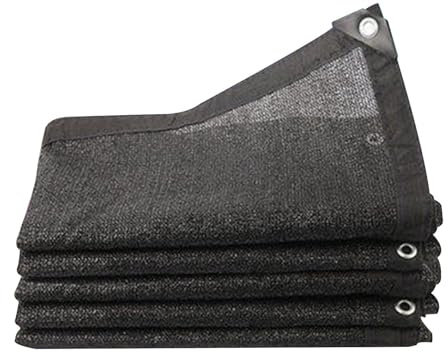 80% UV Protection Garden Shade Cloth - Black Sun Shade Sail with Grommets for Greenhouses & Outdoor Use - Multiple 2x3m 2x4m 3x3m 3x6m 4x5m 6x6m 8x8m (6x6m)