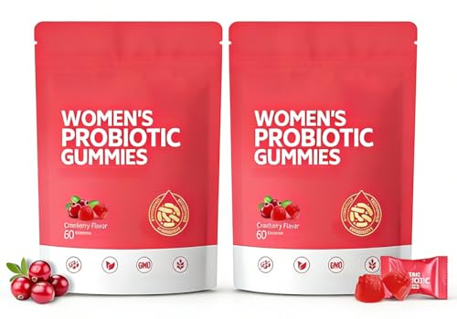 Caramelle gommose probiotiche per la cura personale delle donne, Triple Care, probiotici al mirtillo rosso, 60 capsule, 2 pezzi