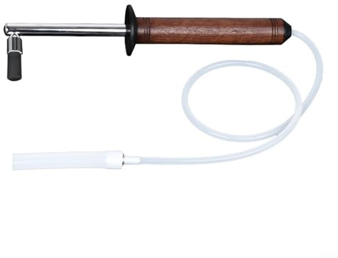 High-Temperature Resistant Coffee Machine Cleaning Brush with Anti-Scald Wood Handle - Safe Steam Vent Pipe Tool