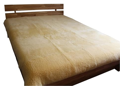 Förster-Fellnest Echtes Premium Lammfell Unterbett 180x200 cm - Vielfältige, einzigartige Eigenschaften für EIN neues Schlaferlebnis - ganzjährig natürlich klimatisierend